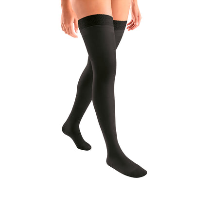 JOBST ACTIVA Sheer 20-30 mmHg Compression Stockings Thigh High with Lace Band with Lace Band, Closed Toe