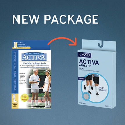 JOBST ACTIVA Athletic 20-30 mmHg Compression Socks Knee High, Closed Toe