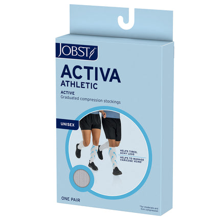 JOBST ACTIVA Athletic 20-30 mmHg Compression Socks Knee High, Closed Toe