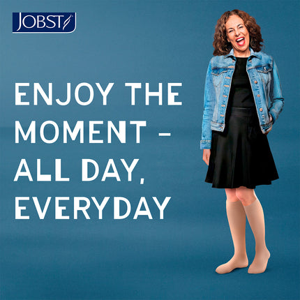 JOBST ACTIVA Opaque 15-20 mmHg Compression Socks Waist High, Closed Toe