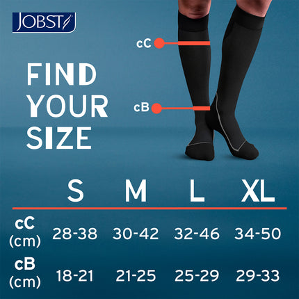 JOBST Sport Compression Socks, 15-20 mmHg, Knee, Closed Toe