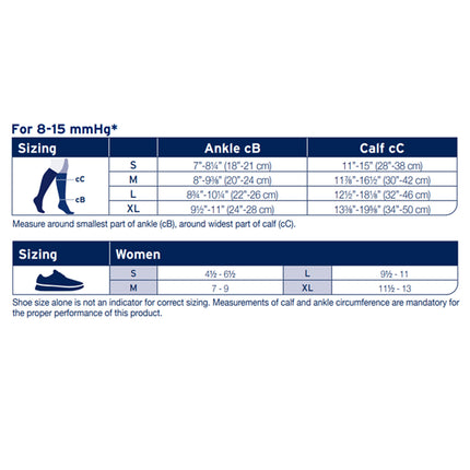 JOBST ACTIVA SoSoft 8-15 mmHg Compression Socks Knee High, Closed Toe, Brocade Design
