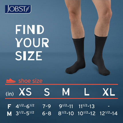 JOBST SensiFoot Diabetic Compression Socks, 8-15 mmHg, Knee High, Closed Toe