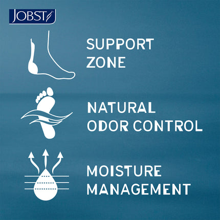 JOBST Sport Compression Socks, 15-20 mmHg, Knee, Closed Toe
