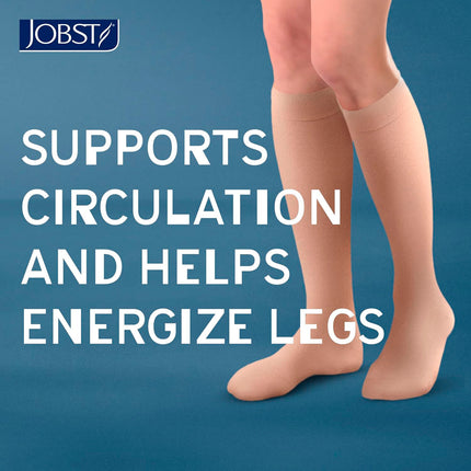 JOBST ACTIVA Opaque 15-20 mmHg Compression Socks Knee High, Closed Toe
