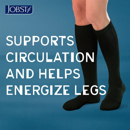 JOBST ACTIVA Athletic 8-15 mmHg Compression Socks Knee High, Closed Toe