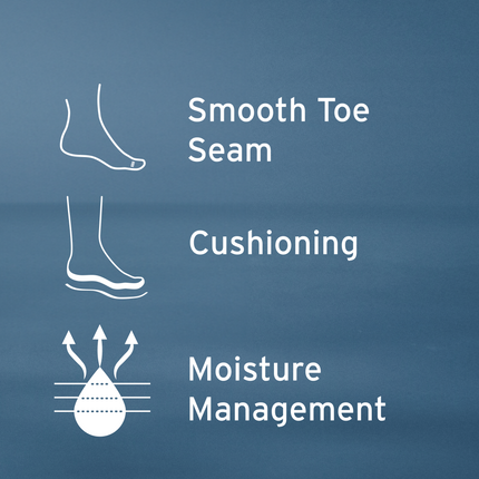 JOBST SensiFoot Diabetic Compression Socks, 8-15 mmHg, Crew, Closed Toe