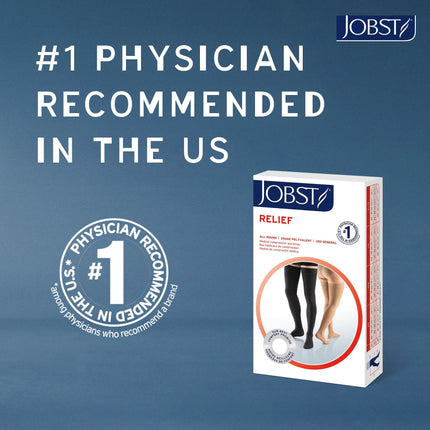JOBST Relief 15-20 mmHg Compression Stockings, Knee High, Open Toe - HV Supply