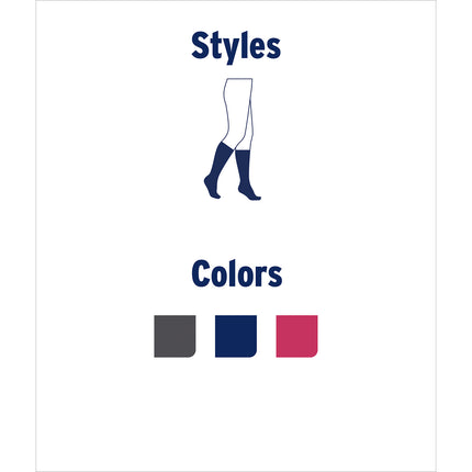 JOBST Style Soft Fit Compression Socks 15-20 mmHg, Knee High, Closed Toe
