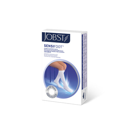 JOBST SensiFoot Diabetic Compression Socks, 8-15 mmHg, Crew, Closed Toe