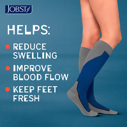 JOBST Sport Compression Socks, 20-30 mmHg, Knee, Closed Toe