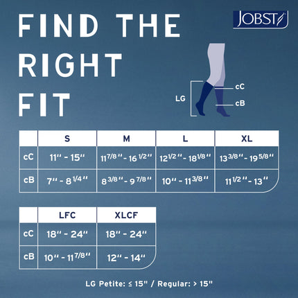 JOBST Relief 15-20 mmHg Compression Stockings, Knee High, Open Toe - HV Supply