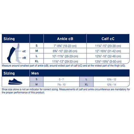 JOBST ACTIVA Men's Dress 15-20 mmHg Compression Socks Knee High, Closed Toe