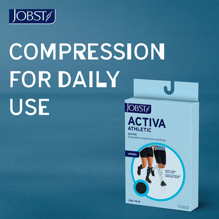 JOBST ACTIVA Athletic 20-30 mmHg Compression Socks Knee High, Closed Toe