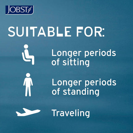 JOBST ACTIVA Opaque 15-20 mmHg Compression Socks Knee High, Closed Toe