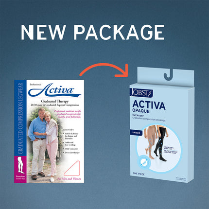JOBST ACTIVA Opaque 20-30 mmHg Compression Socks Knee High, Closed Toe