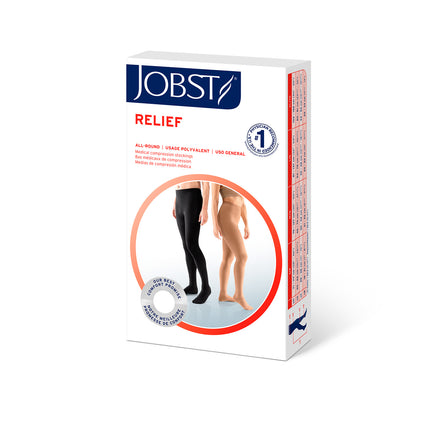 JOBST Relief Compression Stockings 15-20 mmHg Waist High, Open Toe