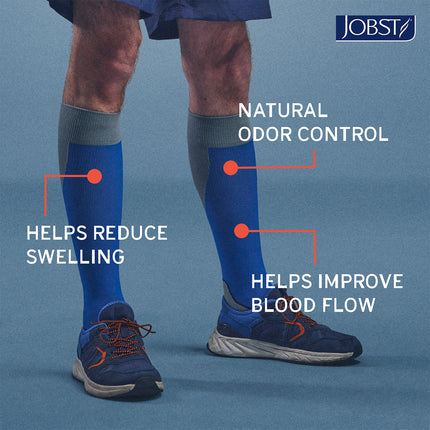 JOBST Sport Compression Socks, 20-30 mmHg, Knee, Closed Toe