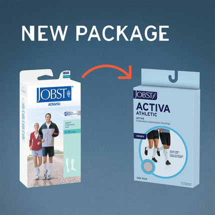 JOBST ACTIVA Athletic 8-15 mmHg Compression Socks Knee High, Closed Toe