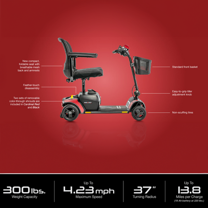 Pride Mobility Go-Go Elite Traveller 2 4-Wheel SC442E Mobility Scooter