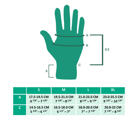 Juzo Seamless Compression Gloves & Gauntlets, 20-30 mmHg, Gauntlet - HV Supply