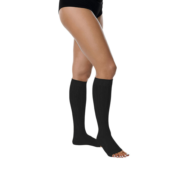 Juzo Basic Compression Stockings, 15-20 mmHg, Knee High, Open Toe - HV Supply