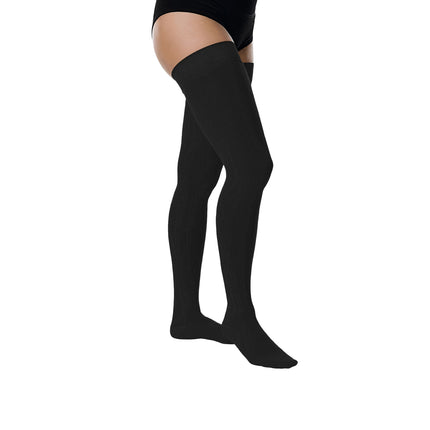 Juzo Basic Compression Stockings, 15-20 mmHg, Thigh High, Silicone Band, Closed Toe - HV Supply