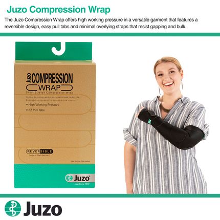 Juzo Short Stretch Compression Wraps, 30-60 mmHg, Gauntlet Pair - HV Supply