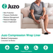 Juzo Short Stretch Compression Wraps, Knee High Liner, Close Toe, Black - HV Supply