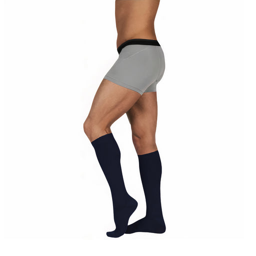 Juzo Dynamic Cotton Compression Socks for Men, 15-20 mmHg, Knee High, Closed Toe - HV Supply