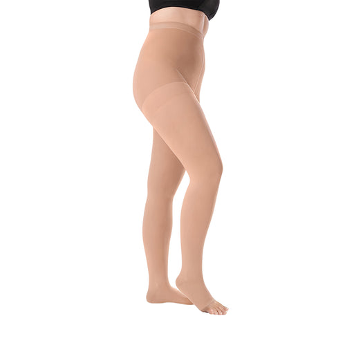 Juzo Dynamic Compression Stockings, 30-40 mmHg, Pantyhose, Open Toe - HV Supply