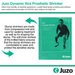 Juzo Dynamic Xtra Prosthetic Shrinker, Above Knee, 30-40 mmHg, Black - HV Supply