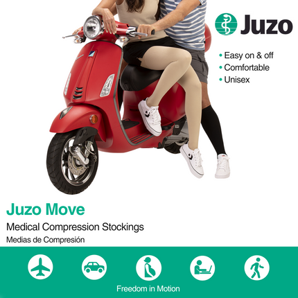 Juzo Move Compression Stockings, 30-40 mmHg, Knee High, Closed Toe - HV Supply