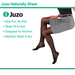Juzo Naturally Sheer Compression Stockings, 15-20 mmHg, Pantyhose, Open Toe - HV Supply