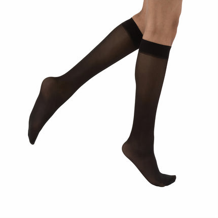 Juzo Naturally Sheer Compression Stockings, 30-40 mmHg, Knee Highs, Closed Toe - HV Supply