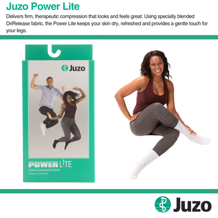 Juzo Power Lite Socks, 15-20 mmHg, Knee High, Closed Toe - HV Supply