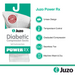 Juzo Power Rx Diabetic Socks, 15-20 mmHg, Knee High, Closed Toe - HV Supply