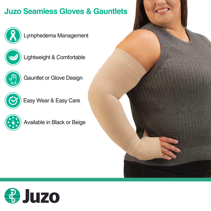 Juzo Seamless Compression Gloves & Gauntlets, 30-40 mmHg, Gauntlet - HV Supply