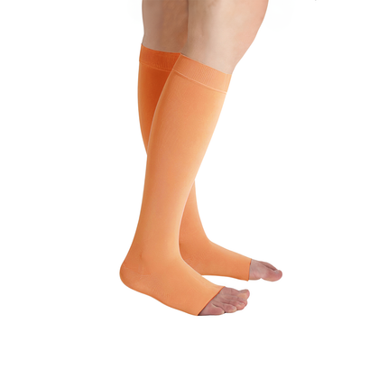 Juzo Soft Compression Stockings, 15-20 mmHg, Knee High, Open Toe - HV Supply