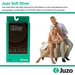 Juzo Soft Silver Compression Stockings, 20-30 mmHg, Microdot Silicone Band, Thigh High, Closed Toe - HV Supply