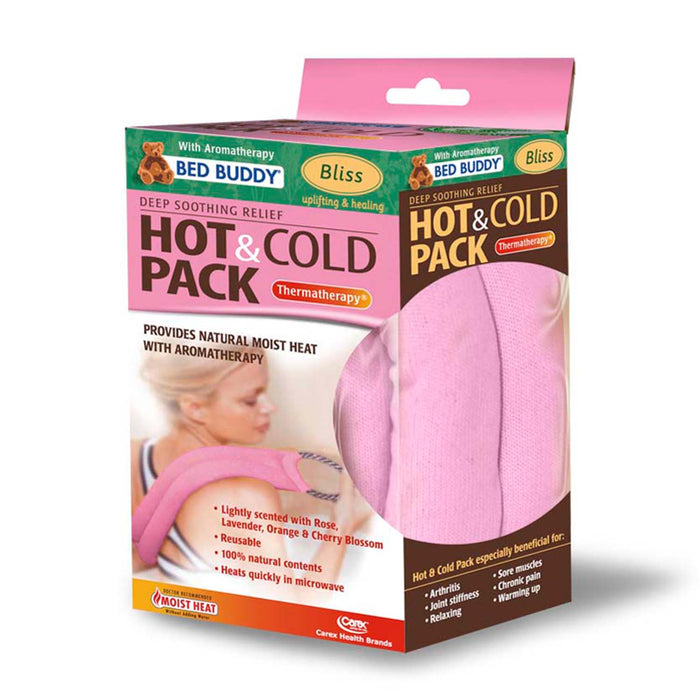 Carex Bed Buddy Hot and Cold Wrap, Bliss Pink