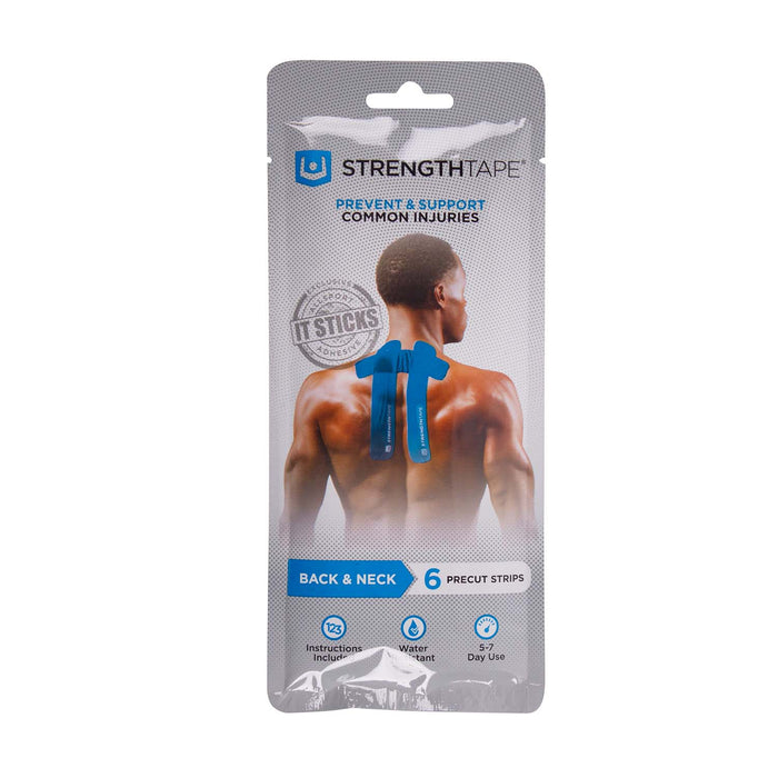 STRENGTHTAPE Kinesiology Tape Kit, Back & Neck, 6 Strips