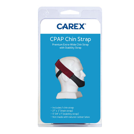 Carex Philips-Style Premium Chin Strap, Ruby Red