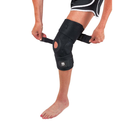 STRENGTHBRACE Universal Hinged Knee Brace, Black