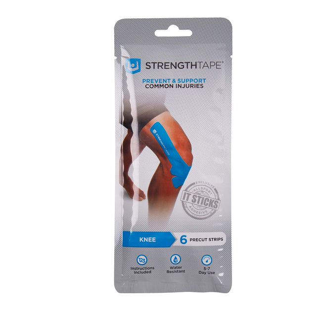 STRENGTHTAPE Kinesiology Tape Kit, Knee, 6 Strips