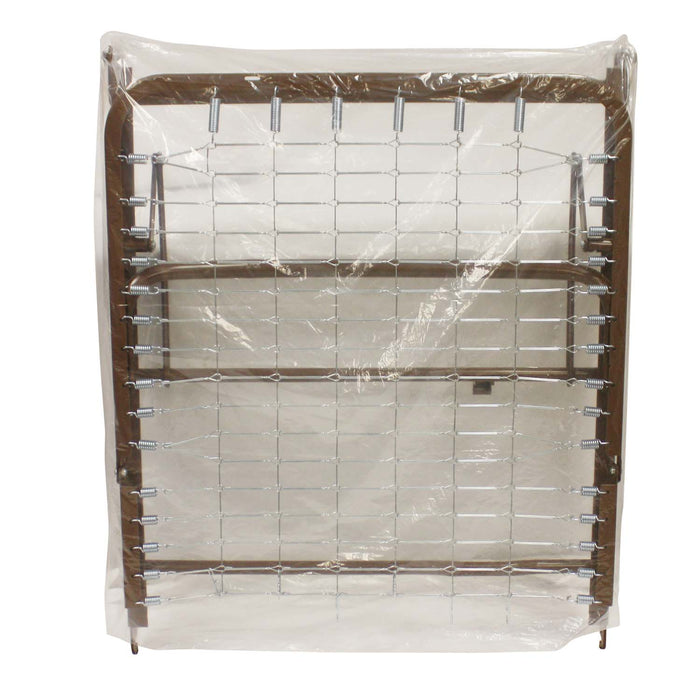 Roscoe Clear Plastic Split Spring Bed Cover, 1 Mil, 72" x 52"