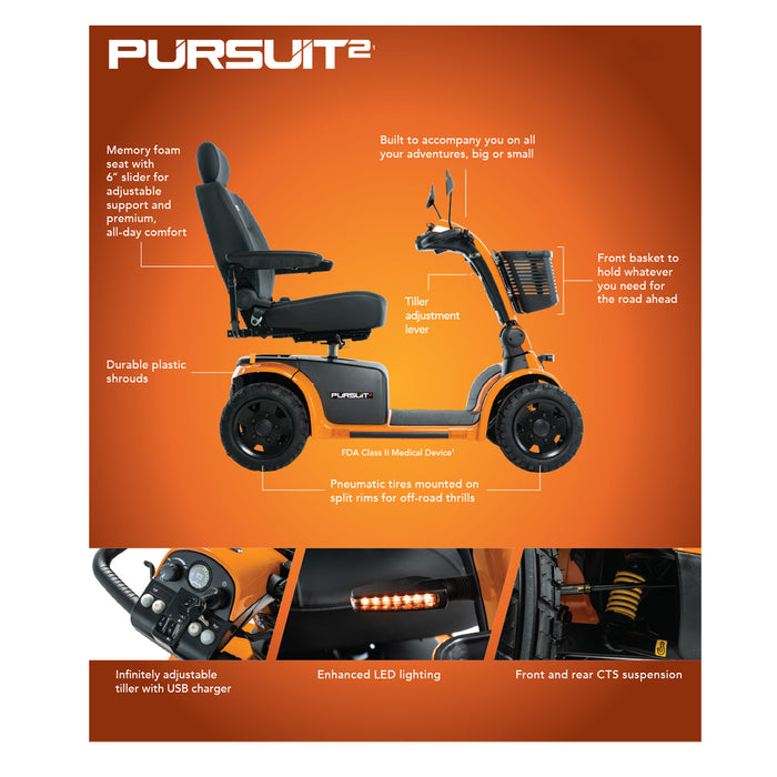 Pride Mobility Pursuit 2.0 SC7132 Mobility Scooter