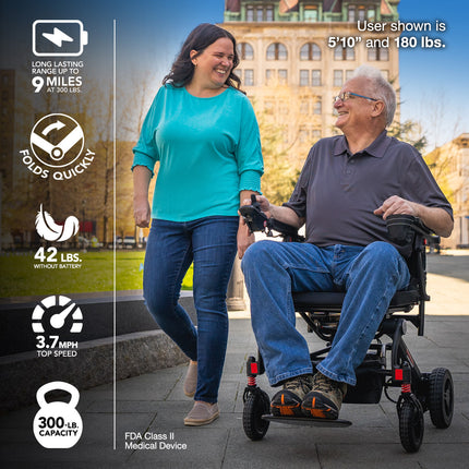 Rascal Carbon Cruiser Folding Electric Wheelchair