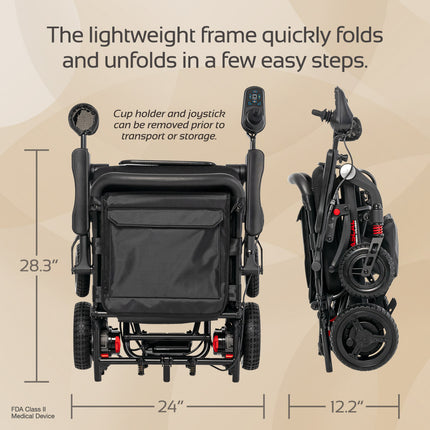 Rascal Carbon Cruiser Folding Electric Wheelchair