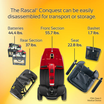 Rascal Conquest 4-Wheel Mobility Scooter